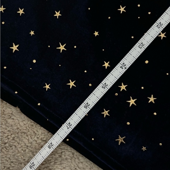 Navy Blue Dress with Gold Stars - Picture 5 of 8